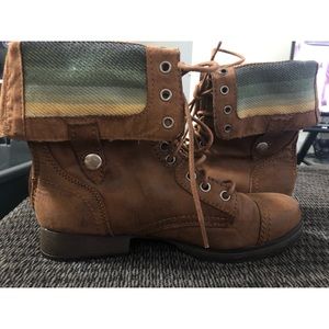 Mossimo Supply Brown Combat Boots
